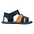 SANDALIA MASCULINA ADVENTURE - COR AZUL PETROLEO/LARANJA  - LINHA BABY - Imagem 2