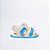 SANDÁLIA MASCULINA - METAL ESTRELINHA - COR MARFIM/AZUL VIVO  - LINHA BABY - Imagem 2