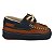 DOCKSIDE MENINO - COR CAPPUCINO C/ AZUL PETROLEO - MATERIAL SINTETICO - LINHA BABY - Imagem 2