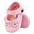 SAPATILHA SOFISTICADA - ROSA - 3 FLORES DUPLAS - MATERIAL SINTETICO - LINHA BABY - Imagem 3