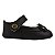 SAPATILHA SOFISTICADA - PRETO - 3 FLORES DUPLAS - MATERIAL SINTETICO - LINHA BABY - Imagem 4