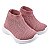 TENIS ESPORTIVO - MATERIAL DE TRICÔ - COR ROSE - SOLA MICRO EXPANDIDO - LINHA KIDS - Imagem 1