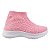 TENIS ESPORTIVO - MATERIAL DE TRICÔ - COR ROSA - SOLA MICRO EXPANDIDO - LINHA KIDS - Imagem 2