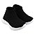TENIS ESPORTIVO - MATERIAL DE TRICÔ - COR PRETO - SOLA MICRO EXPANDIDO - LINHA KIDS - Imagem 1
