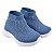 TENIS ESPORTIVO - MATERIAL DE TRICÔ - COR AZUL BEBÊ - SOLA MICRO EXPANDIDO - LINHA KIDS - Imagem 1