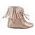 BOTA MENINA FRANJINHA - COR ROSE PEROLADO - LINHA BABY - Imagem 4