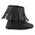 BOTA MENINA FRANJINHA - COR PRETO SINTÉTICO - LINHA BABY - Imagem 4