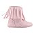BOTA MENINA FRANJINHA - COR ROSA SINTÉTICO - LINHA BABY - Imagem 4