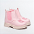 BOTA JEQUINHA MENINA - COR ROSA C/BORDADO - MAT. SINTETICO - LINHA KIDS - Imagem 1
