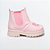 BOTA JEQUINHA MENINA - COR ROSA C/BORDADO - MAT. SINTETICO - LINHA KIDS - Imagem 2