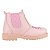 BOTA JEQUINHA MENINA - COR ROSA C/BORDADO - MAT. SINTETICO - LINHA KIDS - Imagem 4
