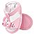 SANDALIA FEMININA MARIA - ENFEITE DE 3 ROSAS  - COR ROSA - LINHA BABY - Imagem 3