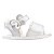 SANDALIA FEMININA MAYA - ENFEITE BORBOLETA NO VELCRO - COR HOLOGRAFICO - LINHA BABY - Imagem 4