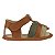 SANDÁLIA MASCULINA - MODELO FRANCISCANA - COR CARAMELO C/MARFIM E VERDE - LINHA BABY - Imagem 4