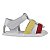 SANDÁLIA MASCULINA - MODELO FRANCISCANA - COR BRANCO C/VERMELHO E AMARELO - LINHA BABY - Imagem 4