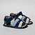 SANDÁLIA MASCULINA - MODELO FRANCISCANA - COR MARINHO C/BRANCO E AZUL BEBE - LINHA BABY - Imagem 1