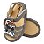 SANDALIA MASCULINA - APLICAÇÃO EMBORRACHADA - COR CINZA - LINHA BABY - Imagem 3