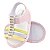 SANDALIA FEMININA - TIRAS COLORIDAS - COR ROSA BEBE - LINHA BABY - Imagem 1