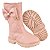 BOTA MENINA WONDER - COR ROSA MATELASSÊ - APLICAÇÃO LAÇO - LINHA KIDS - Imagem 3