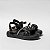 SANDÁLIA FEMININA INFANTIL 4 FLORES - COR PRETO - LINHA KIDS - Imagem 1