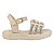 SANDÁLIA FEMININA INFANTIL TIRAS- COR MARFIM - LINHA KIDS - Imagem 4