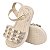 SANDÁLIA FEMININA INFANTIL TIRAS- COR MARFIM - LINHA KIDS - Imagem 3