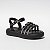 SANDÁLIA FEMININA INFANTIL TIRAS- COR PRETO- LINHA KIDS - Imagem 2