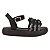SANDÁLIA FEMININA INFANTIL TIRAS- COR PRETO- LINHA KIDS - Imagem 4