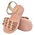 SANDÁLIA FEMININA INFANTIL TIRAS- COR ROSE- LINHA KIDS - Imagem 3