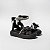 SANDÁLIA FEMININA INFANTIL 1 FLOR - COR PRETO - LINHA KIDS - Imagem 1