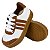 TÊNIS MASCULINO - MODELO 3 LISTRAS - COR BRANCO E CAREMELO - LINHA KIDS - Imagem 3
