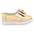 SLIP ON FEMININO - OURO GOLDEN - LAÇO LUXO - FLOTER METAL - LINHA KIDS - Imagem 4