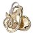 SANDALIA FEMININA - DEDINHO - OURO LIGHT LUXO - LINHA BABY - Imagem 3