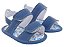 SANDALIA MASCULINA ADVENTURE VELCRO DUPLO - COR AZUL PETROLEO/MARINHO - LINHA BABY - Imagem 3