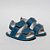 SANDALIA MASCULINA ADVENTURE VELCRO DUPLO - COR AZUL PETROLEO/MARINHO - LINHA BABY - Imagem 1