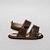 SANDALIA MASCULINA ADVENTURE VELCRO DUPLO - COR CAFÉ - LINHA BABY - Imagem 2