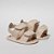 SANDALIA MASCULINA ADVENTURE VELCRO DUPLO - COR MARFIM ESCURO- LINHA BABY - Imagem 1