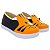 SLIP ON MASCULINO - ESTAMPA TIGRE - LARANJA/PRETO - LINHA KIDS ZOO - Imagem 1
