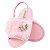 CHINELINHO ROSA MENINA - PELINHO APLICAÇÃO LOVE/latral - LINHA BABY - Imagem 4
