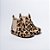 BOTA JEQUINHA MENINA BLOGUEIRINHA - CAMURÇA ANIMAL PRINT ONÇINHA  - LINHA BABY - Imagem 1