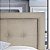Cabeceira Veneza Diamond  2 Linhas  Linho casal - Cor Linho Bege - Imagem 4