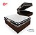 Cama Box Baú Casal + Colchão De Espuma D33 - Castor - Black White Double Face 138 - Box Marrom - Imagem 1