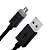 Cabo USB-A x Micro USB Turbo Emborrachado 1m HDG 752 - Imagem 1