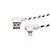 Cabo USB-A x Lightning 1m Conector 90º Branco Husky ARGA005 - Imagem 1
