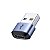 Adaptador USB-A 2.0 x USB-C Dados e Carga Alumínio TOPK AT13 - Imagem 1