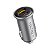 Carregador Veicular Duplo USB-C+A 30W Alumínio Cazo Voltme - Imagem 1