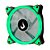 Cooler Fan 120mm 12cm LED Verde Rise Mode RM-FN-01-BG - Imagem 6