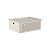 Cesto Flow C/Tampa Bege 12 Litros 34 x 27 x 13  cm - Imagem 1