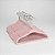KIt de 50 Cabides de Veludo Baby Cor Rosa 28 cm - Imagem 1