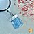 Pingente Cianita Azul Mini - Banhado em Prata - Imagem 1